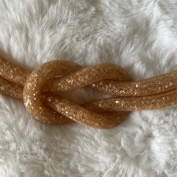 EUC Swarovski thick intertwine crystal cluster necklace - Picture 3 of 6